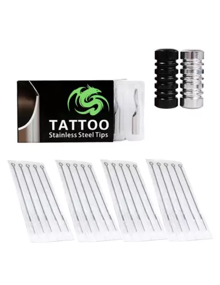 3 Makineli Dragon Hawk Dövme Seti - 2 Bobinli 1 Rotary Makine