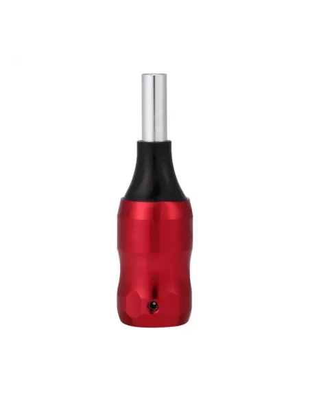 Profesyonel 24mm Dövme Makinesi Grip - Kırmızı Paslanmaz Çelik