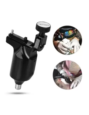 Stigma Piano Black Rotary Çizim, Dolum Yapabilen Swiss Motorlu Dövme Tattoo Makinesi