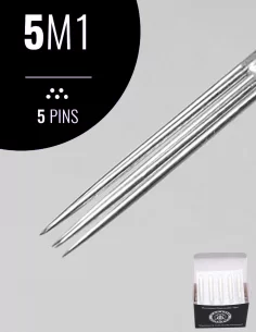 5m1 Dövme Tattoo İğnesi 5 Adet İğne + 5 Adet İğne Ucu Tips