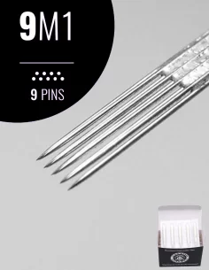9m1 Dövme Tattoo İğnesi 5 Adet İğne + 5 Adet İğne Ucu Tips