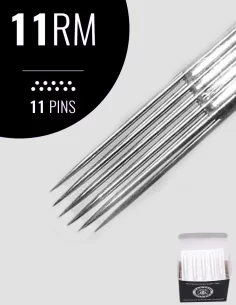 11rm Dövme Tattoo İğnesi 5 Adet İğne + 5 Adet İğne Ucu Tips