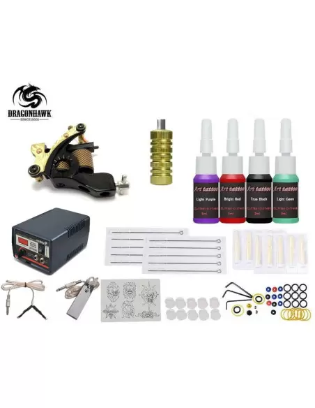 Dragon Hawk Dövme Seti - Yeni Tasarım Dövme Makinesi ile Eksiksiz