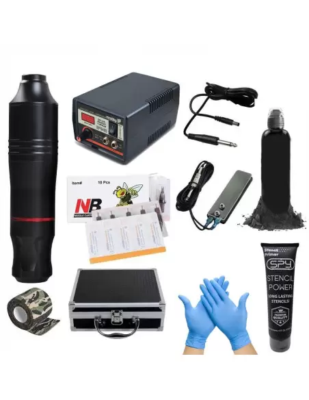 Dragon Hawk Yeni Model Kalem Tipi, Bond Çantalı Full Set - Siyah Boyası, Kamuflaj Grip Sargısı ile