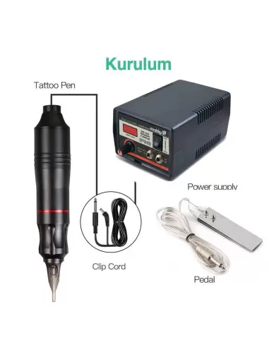 Dragon Hawk Yeni Model Kalem Tipi, Bond Çantalı Full Set - Siyah Boyası, Kamuflaj Grip Sargısı ile