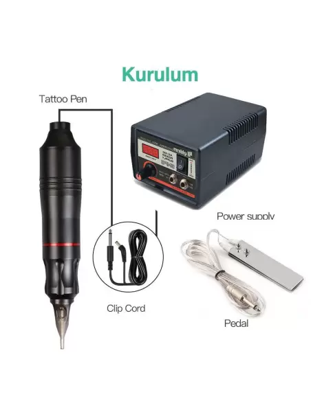 Dragon Hawk Yeni Model Kalem Tipi, Bond Çantalı Full Set - Siyah Boyası, Kamuflaj Grip Sargısı ile